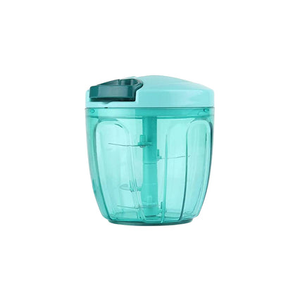 Manual Stainless Steel Handheld Vegetable Chopper with 5 Blades (750 ml)