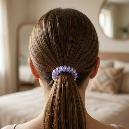 shiny coil hair accessories
