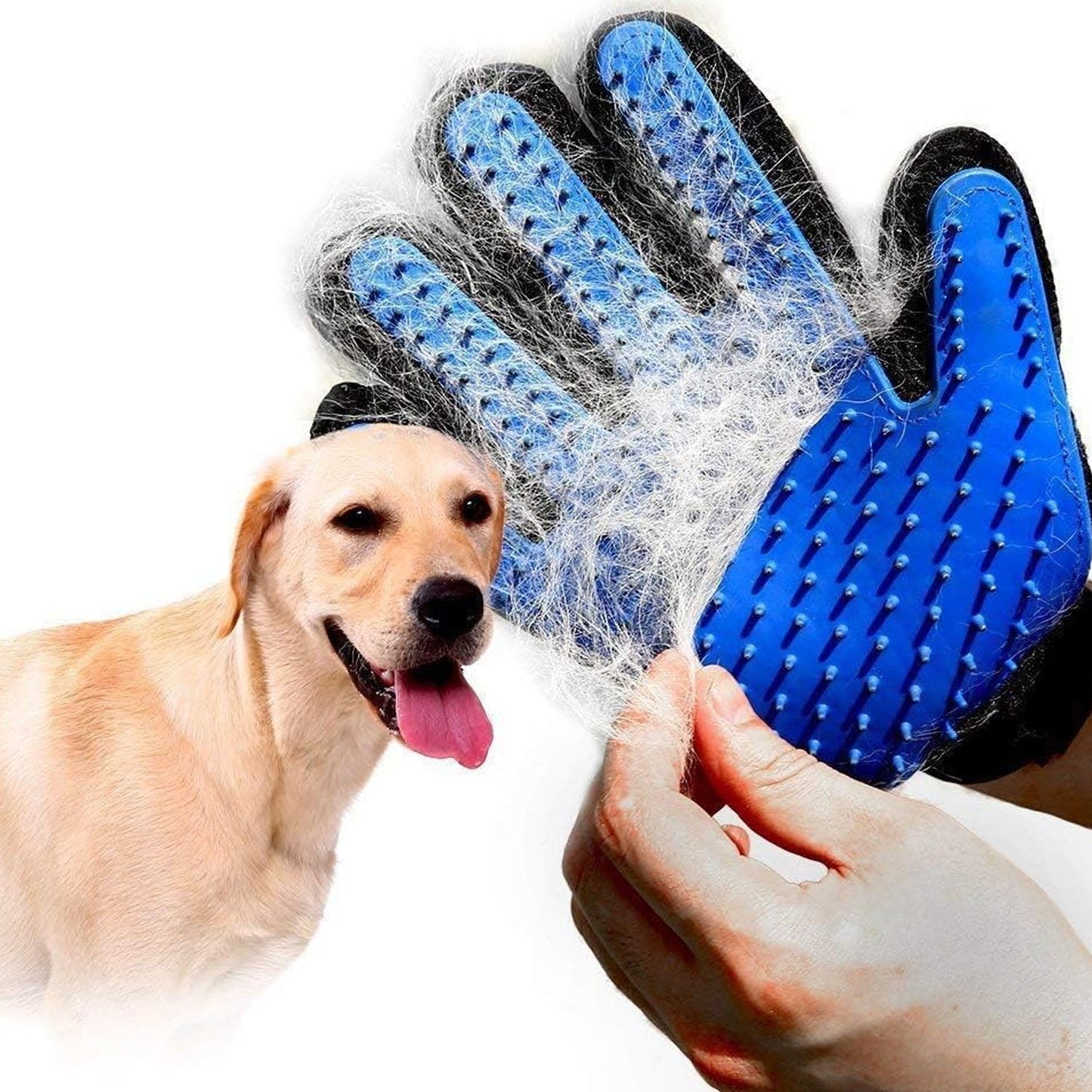 Soft silicone grooming glove