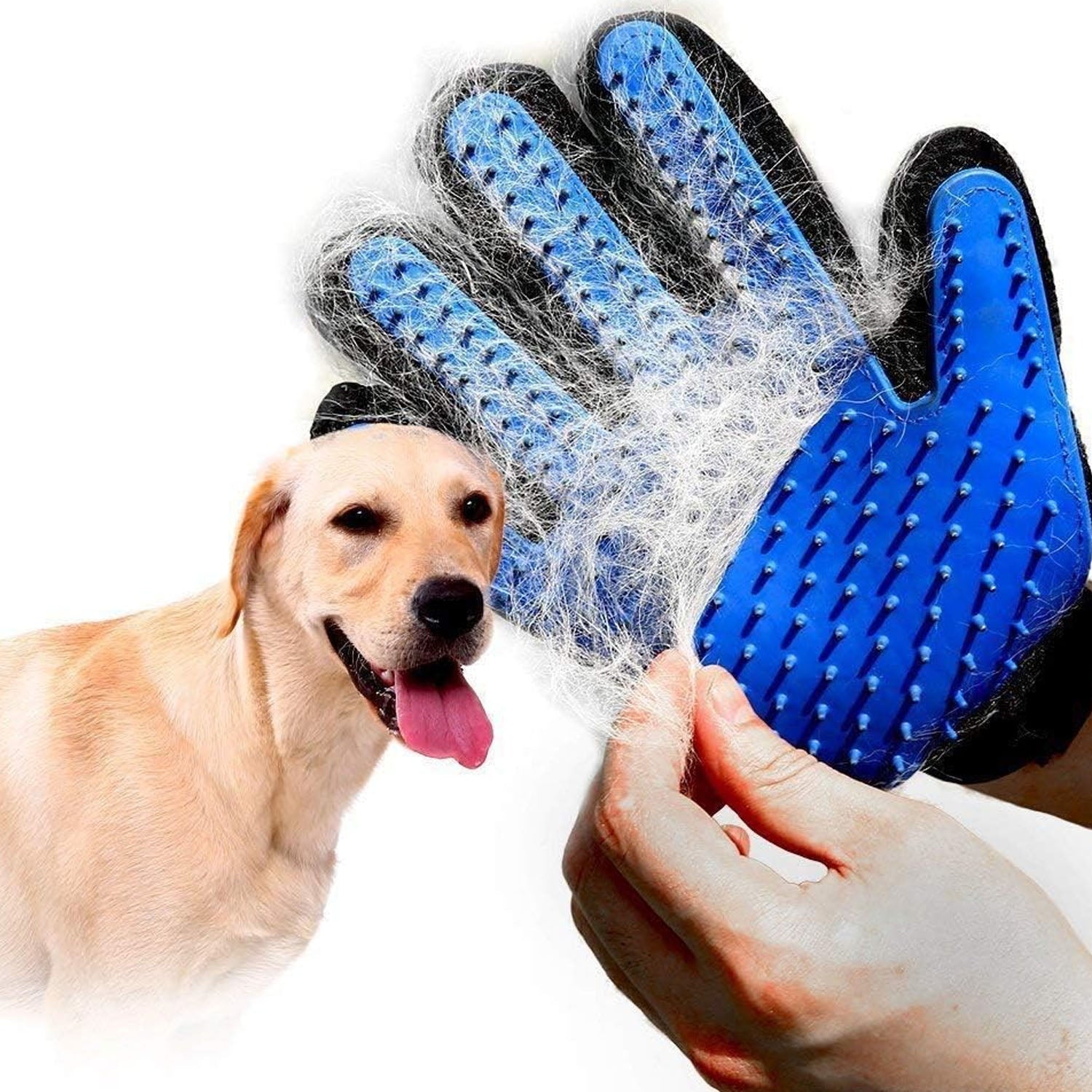 Soft silicone grooming glove
