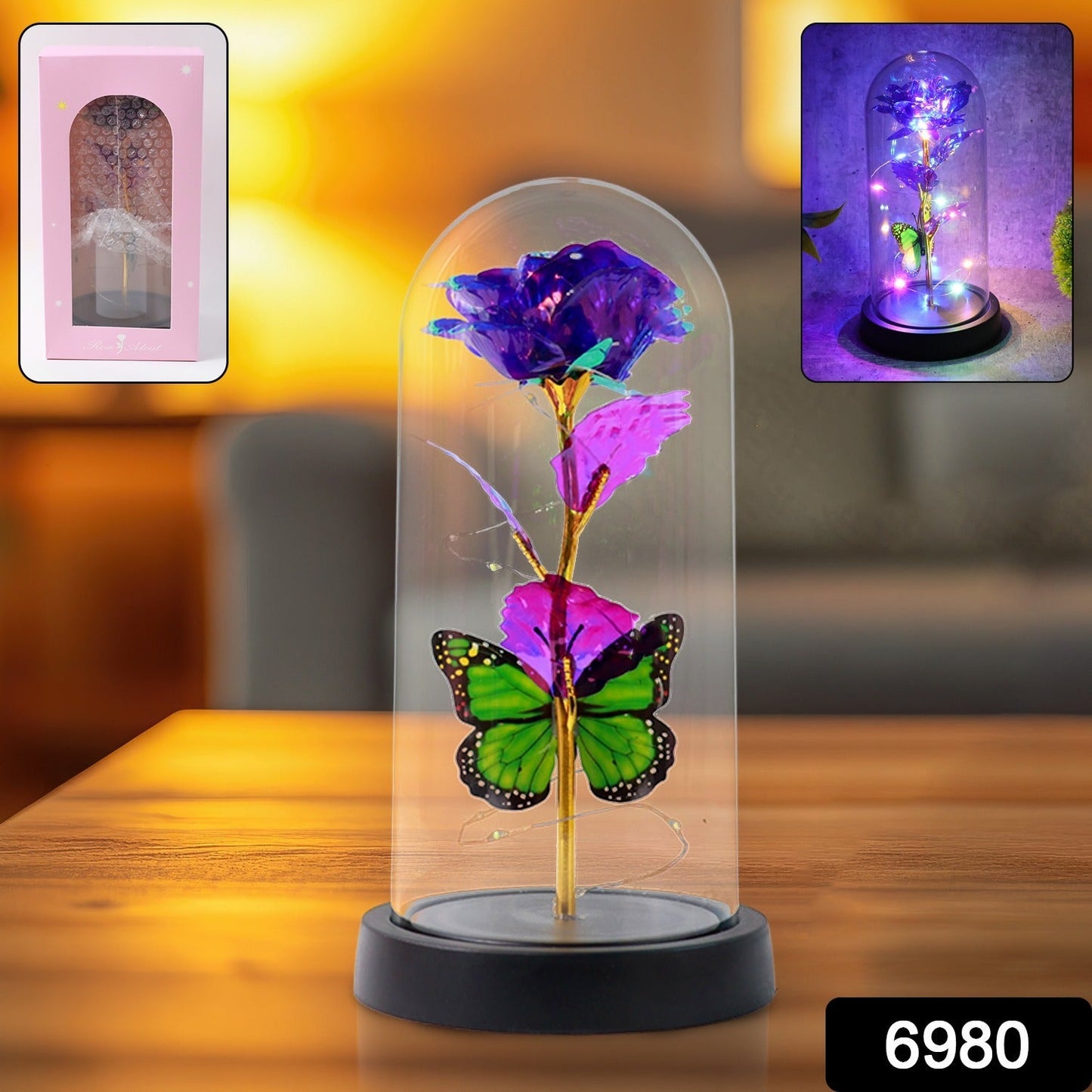 Gift Glow Eternal Rose Dome