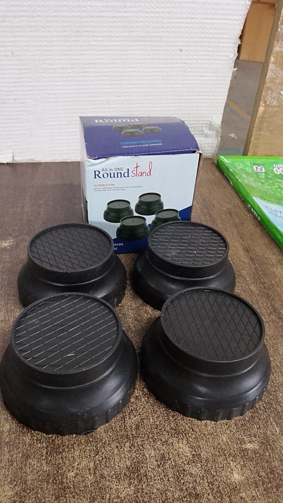 Multi-Purpose 4 Pieces Round Plastic Legs Foot and Stand