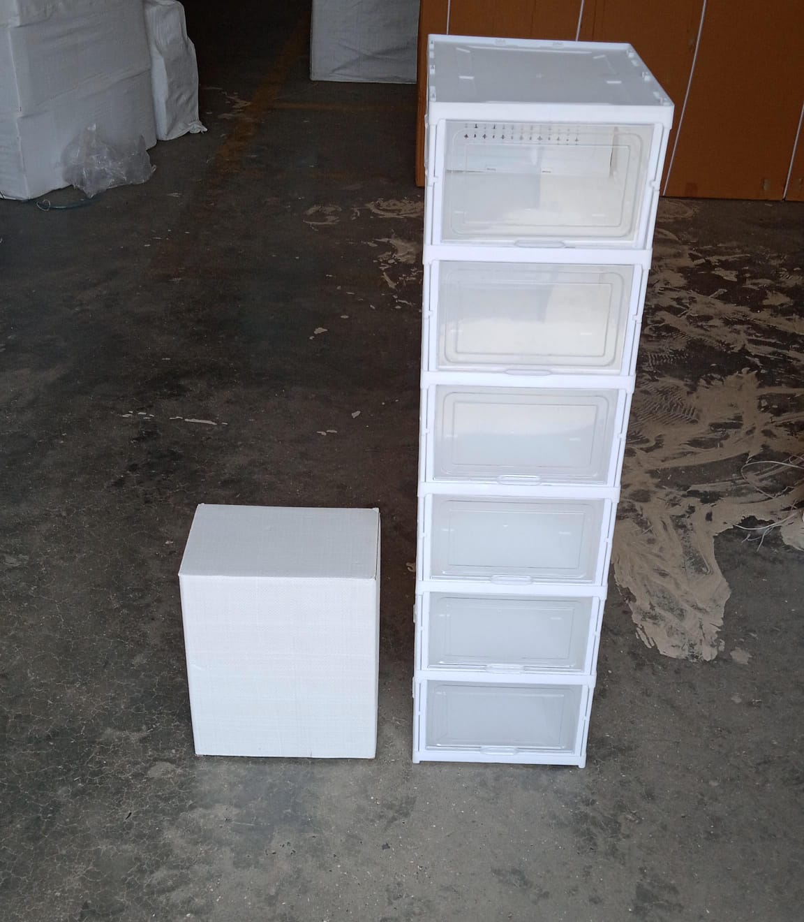 6-Layer Stackable Foldable Storage Organizer Cart Clothes, Kitchen, Closet & Bathroom