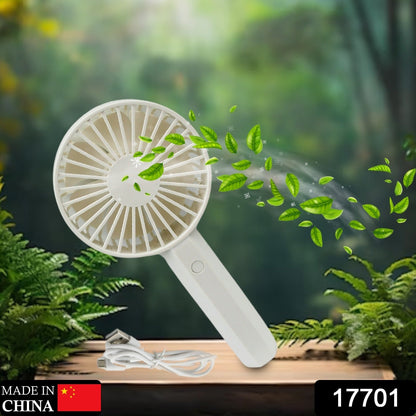Mini Rechargeable Fan – Lightweight & Easy Carry (1 Pc | Battery Not Included)