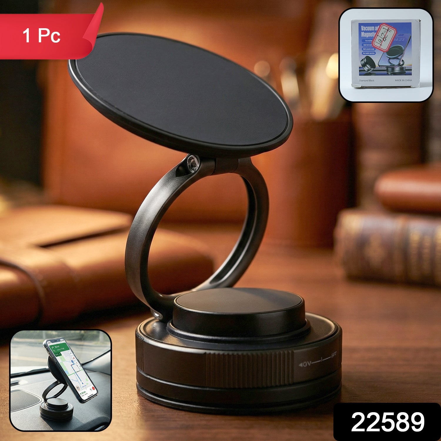 magnetic phone holder stand for car dashboard