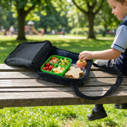 school lunch bag with strap