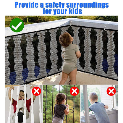 Durable balcony protection net