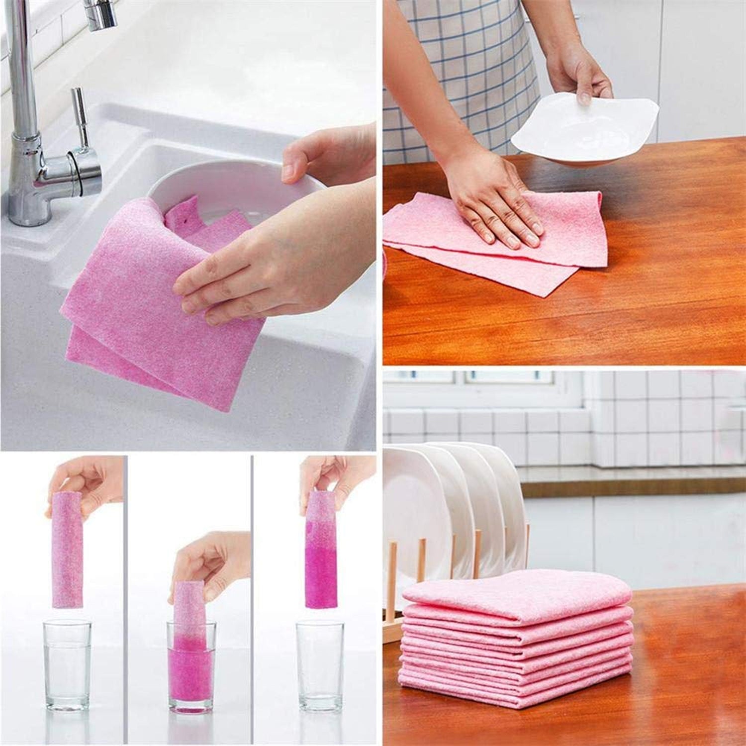 reusable cleaning cloth set