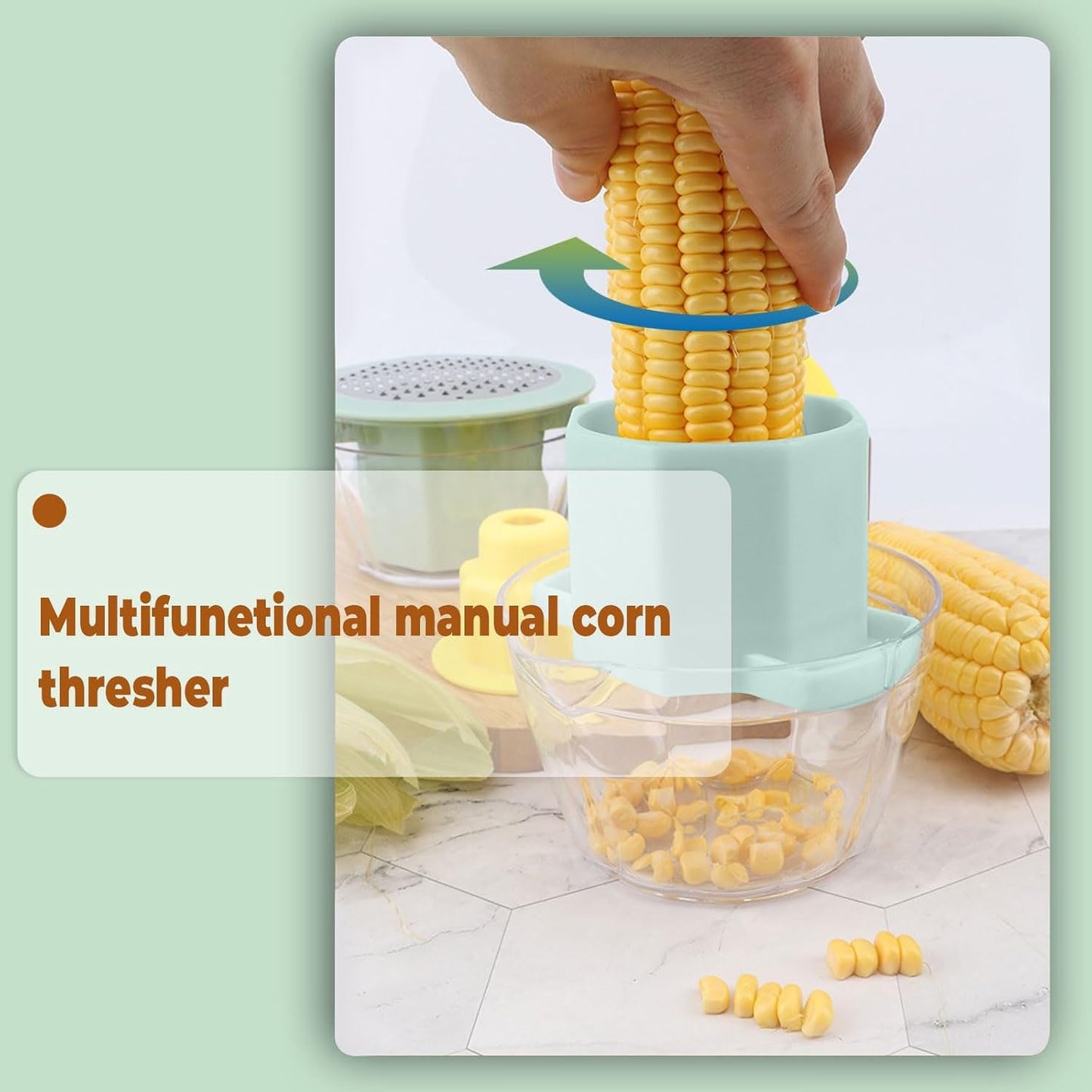 Multipurpose Manual Vegetable Grater and Corn Kernel Stripper (1 Pc)