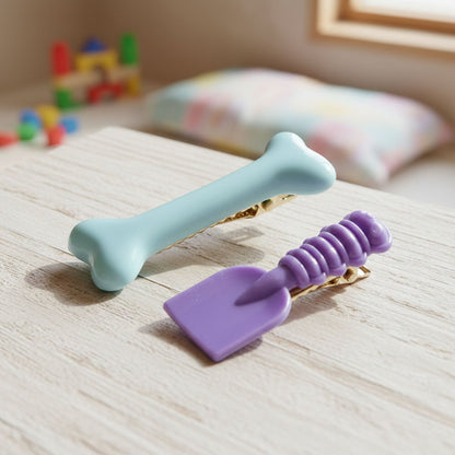 Cute Cartoon Hair Clip Set (4 Pc)