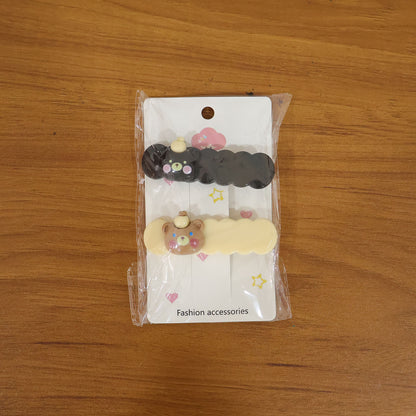 Stylish teddy design hair pins
