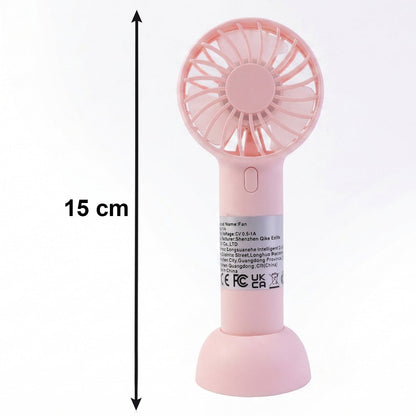 Portable Handheld Fan Rechargeable Mini USB Fan (1 Pc)