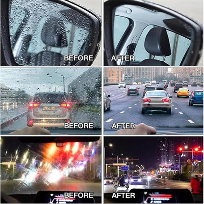 Reusable car glass wiper sponge