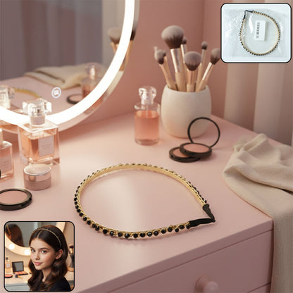 gold finish decorative hair band