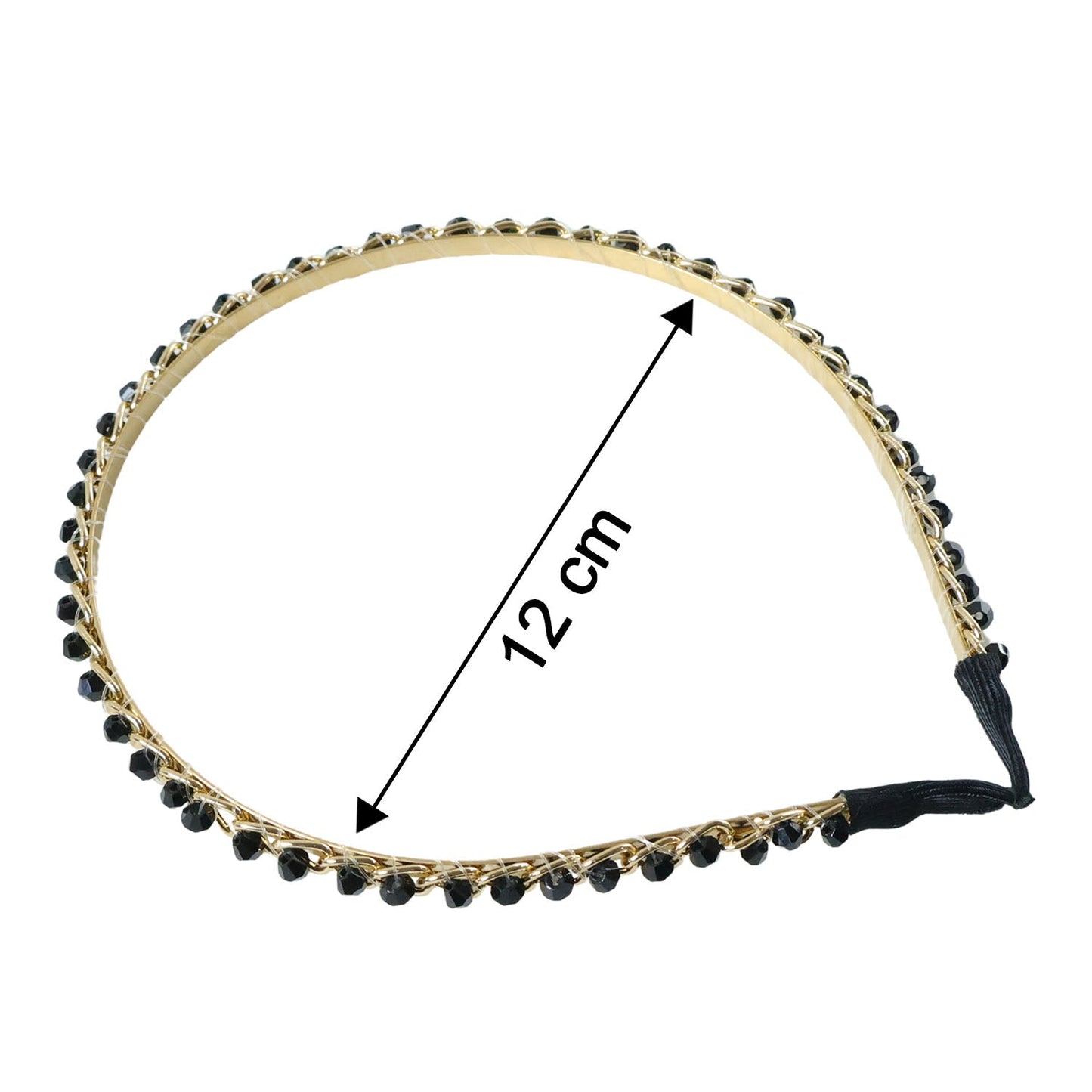 Fashionable gold finish hair band