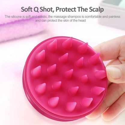 Silicone Hair Scalp Massager Shampoo Brush (1 Pc)