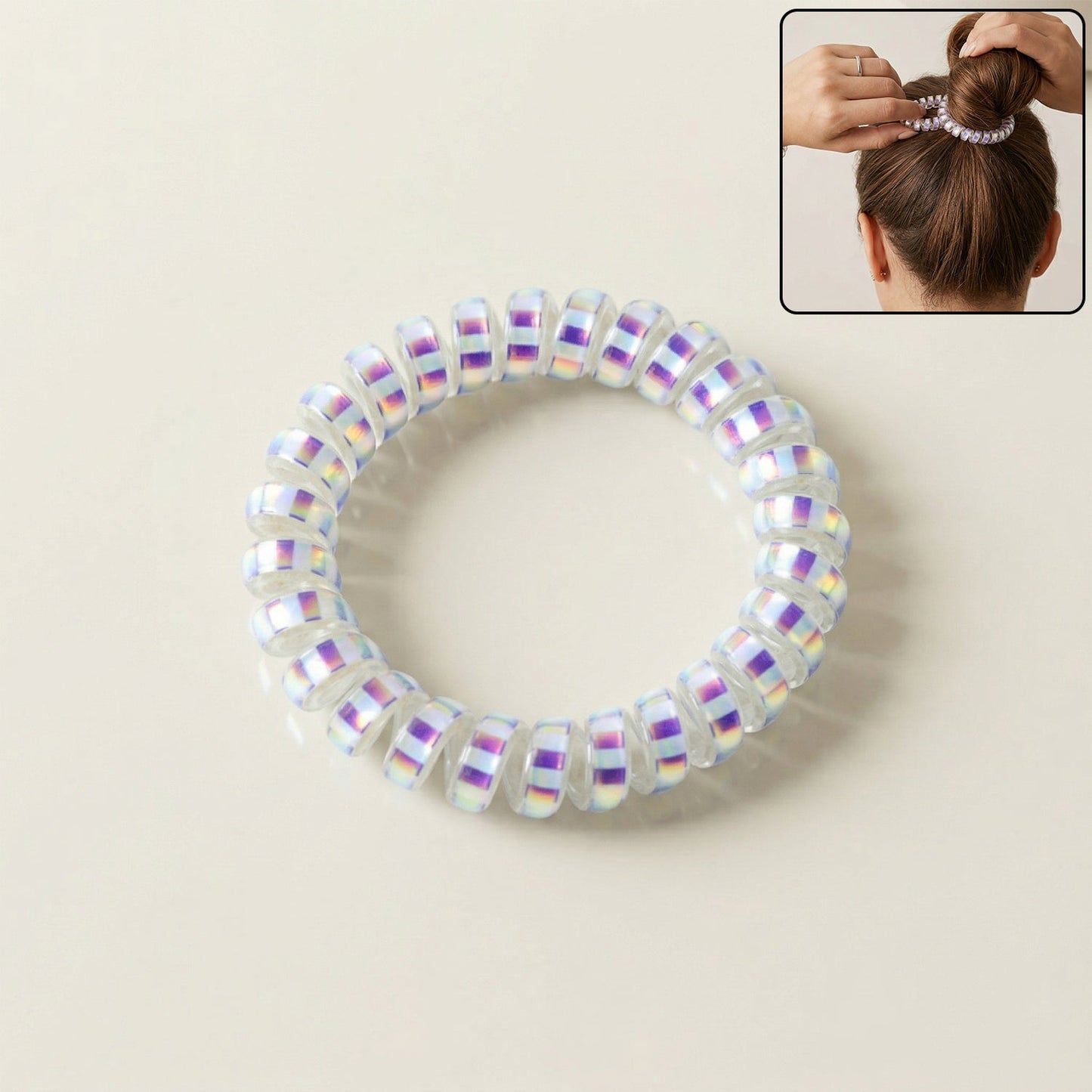 stylish coil hair scrunchie