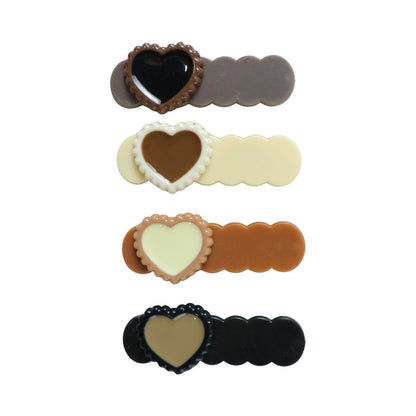 Fashion heart decorative clips