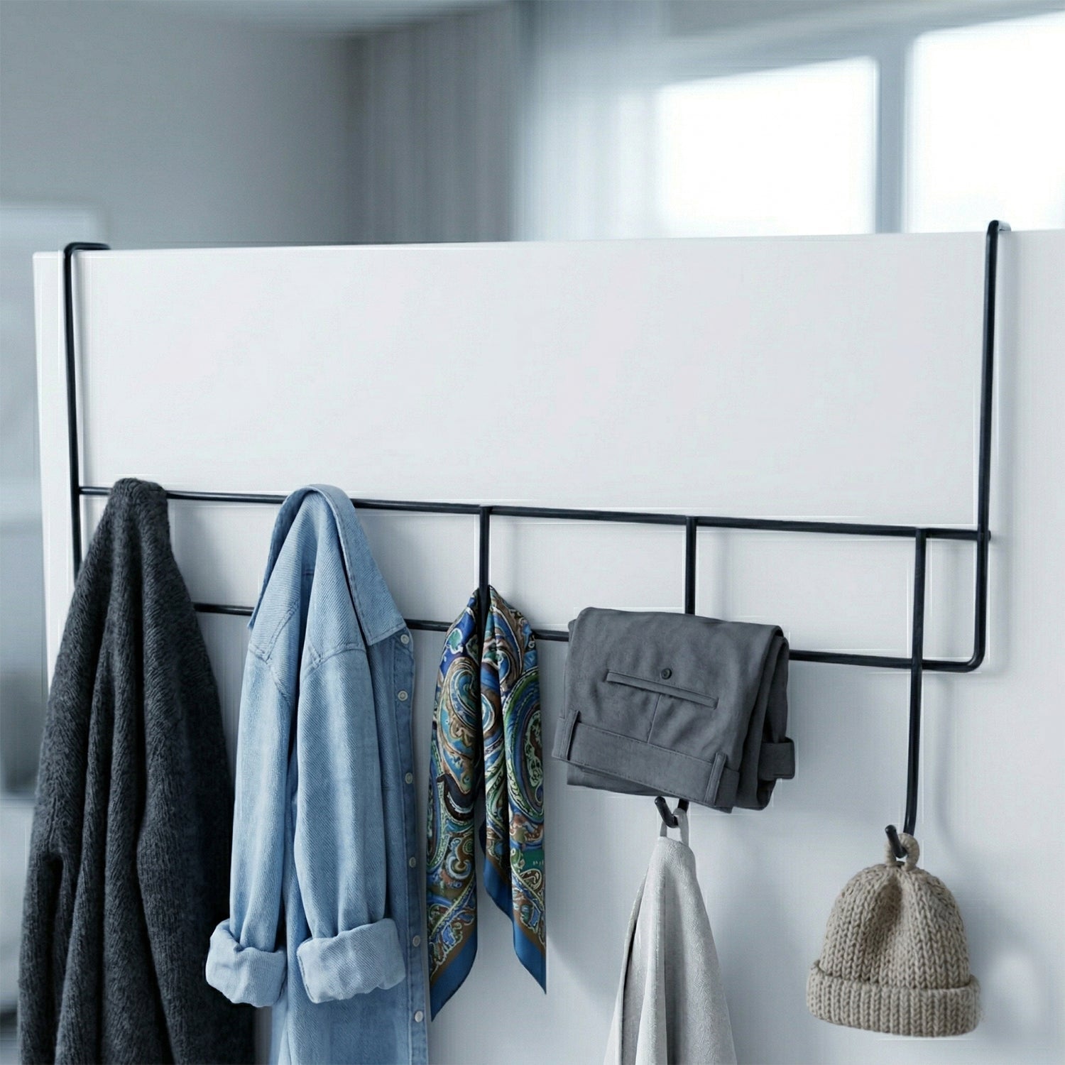 metal door hook organizer