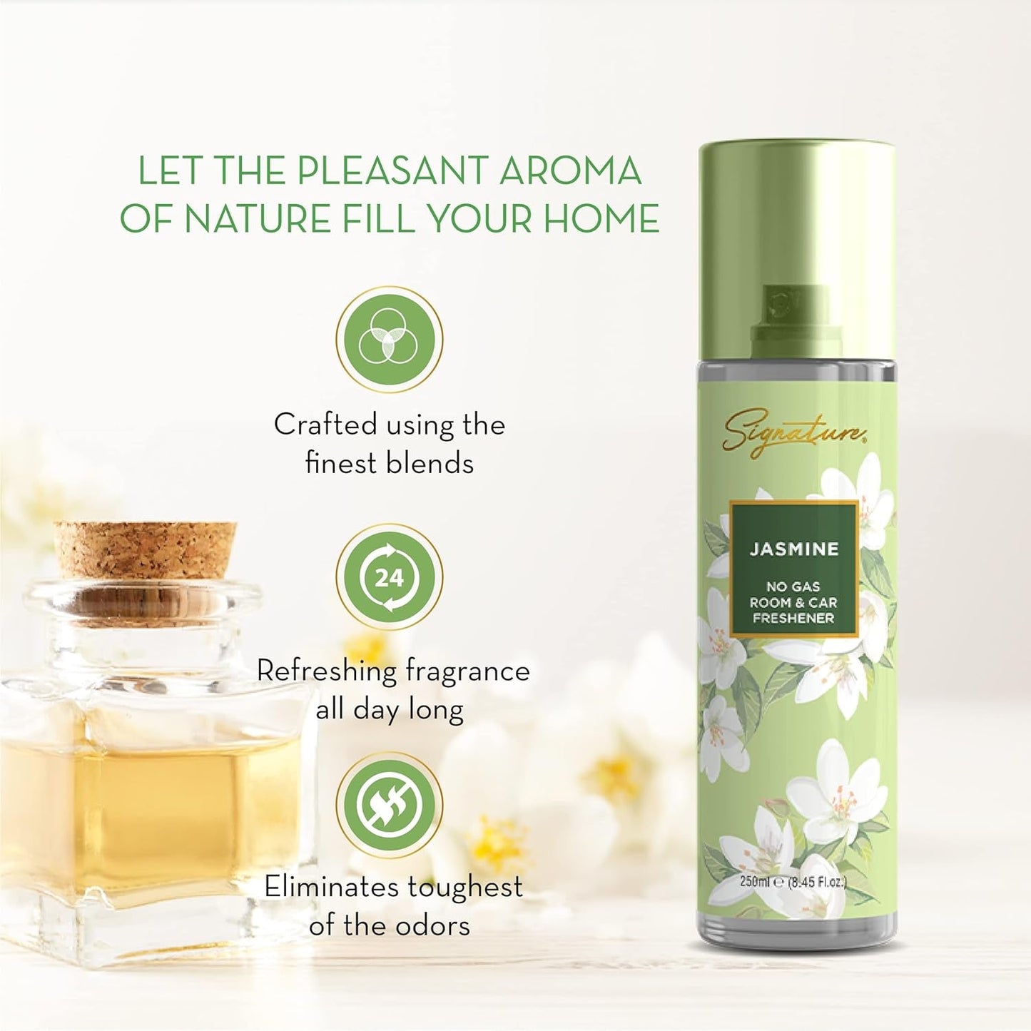 Signature Jasmine Room & Car Freshener Spray 250 ML