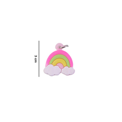Cute Rainbow Cloud Bag Charm Keychain Set (10 Pc)