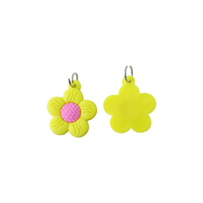 Cute Flower Shape Bag Charm Keychain Set (10 Pc Set)