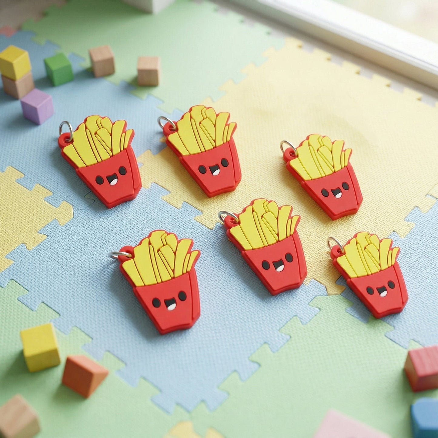 Cartoon Fries Keyring