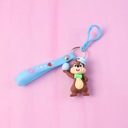Cute Cartoon Squirrel Keychain (1 Pc)