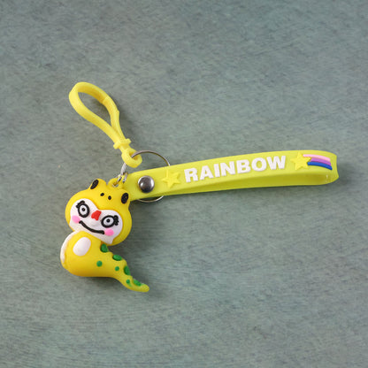 Cute Cartoon Dinosaur Keychain (1 Pc)