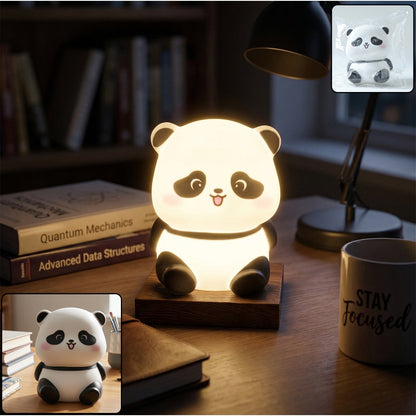 Cute panda night light lamp