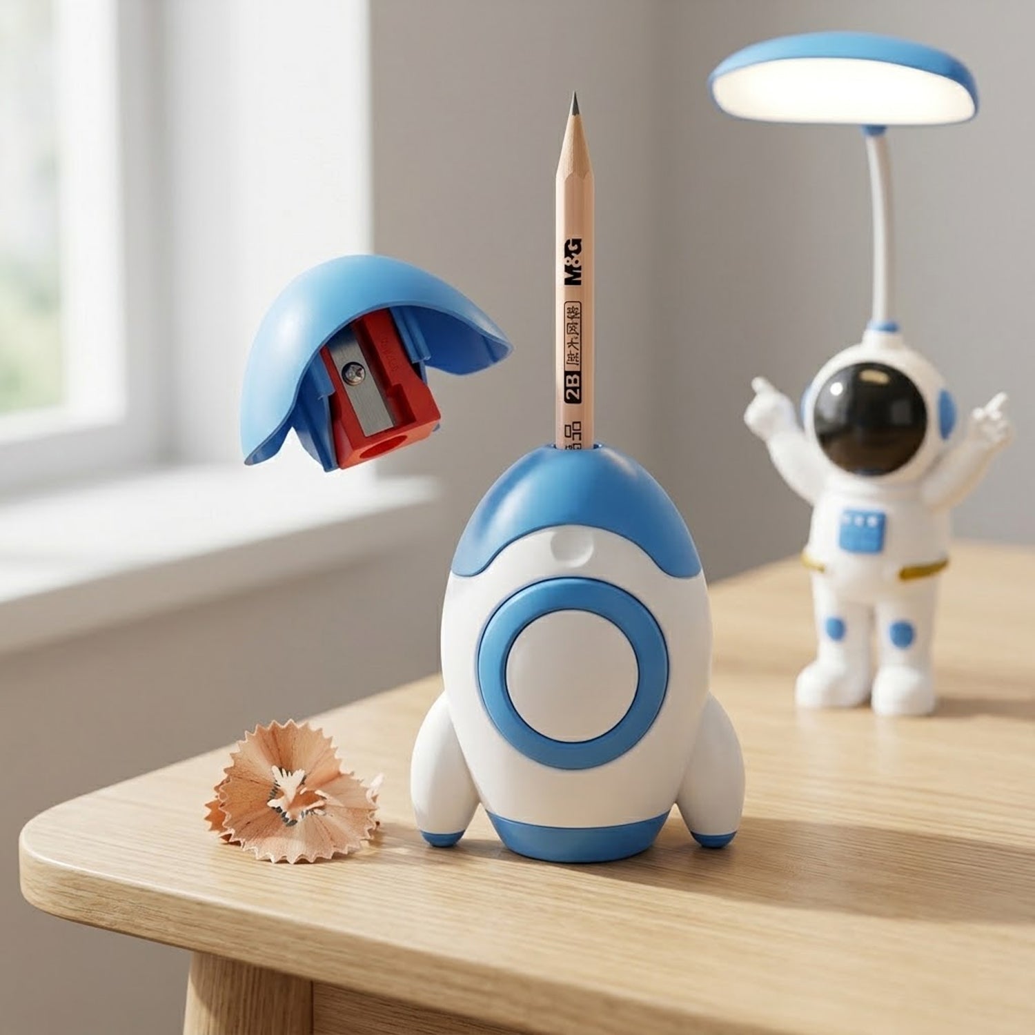 cartoon astronaut table lamp