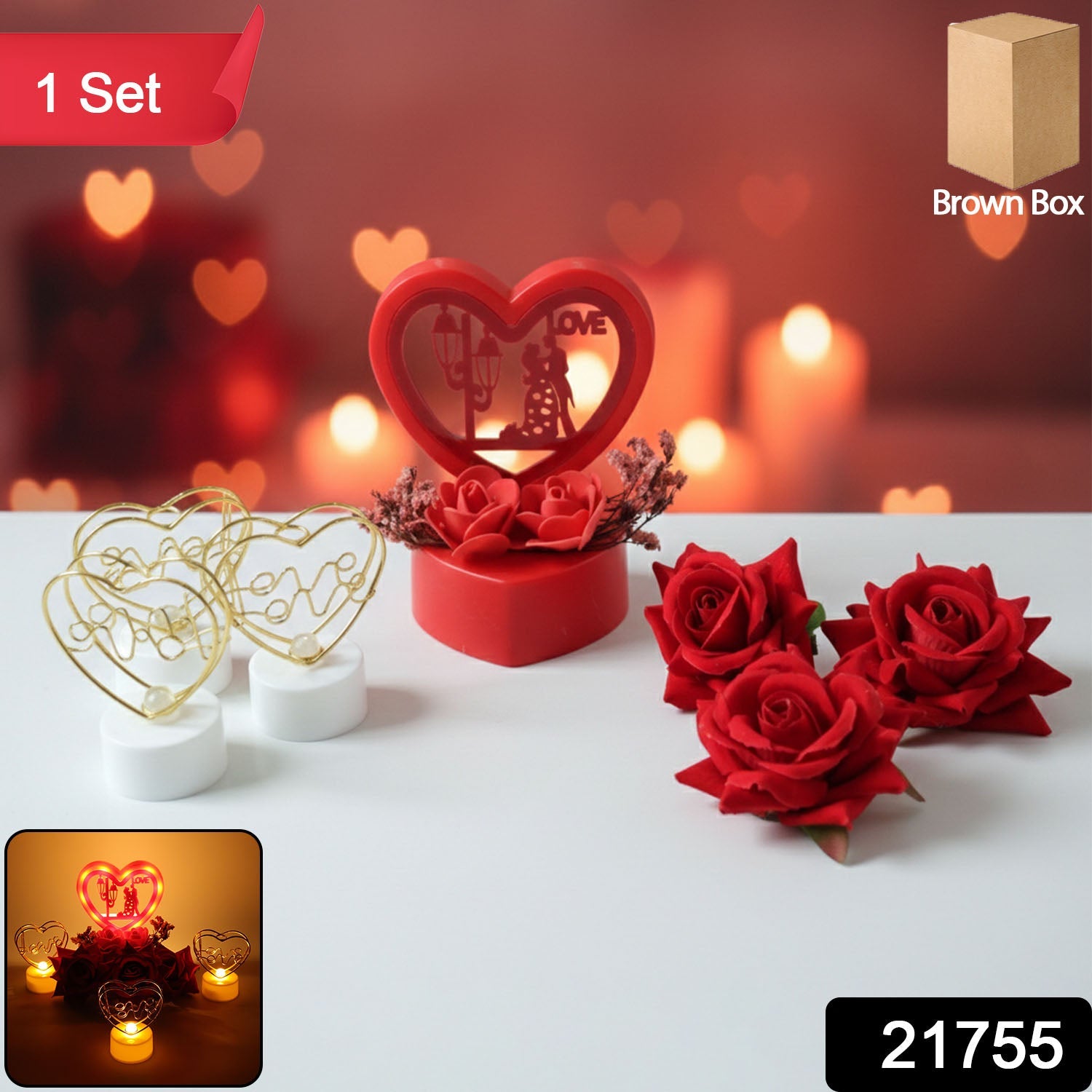 Artificial Golden Rose