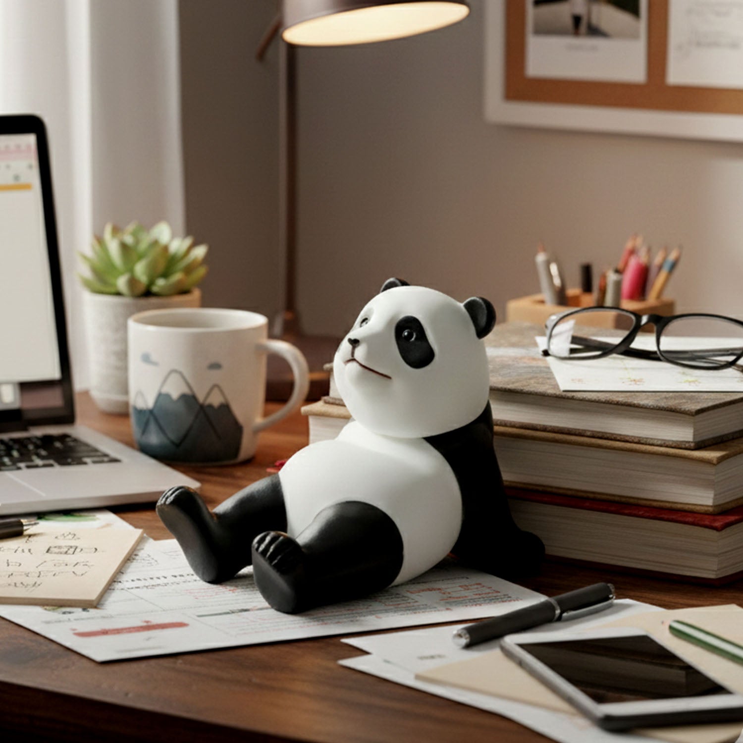 Kids panda phone stand