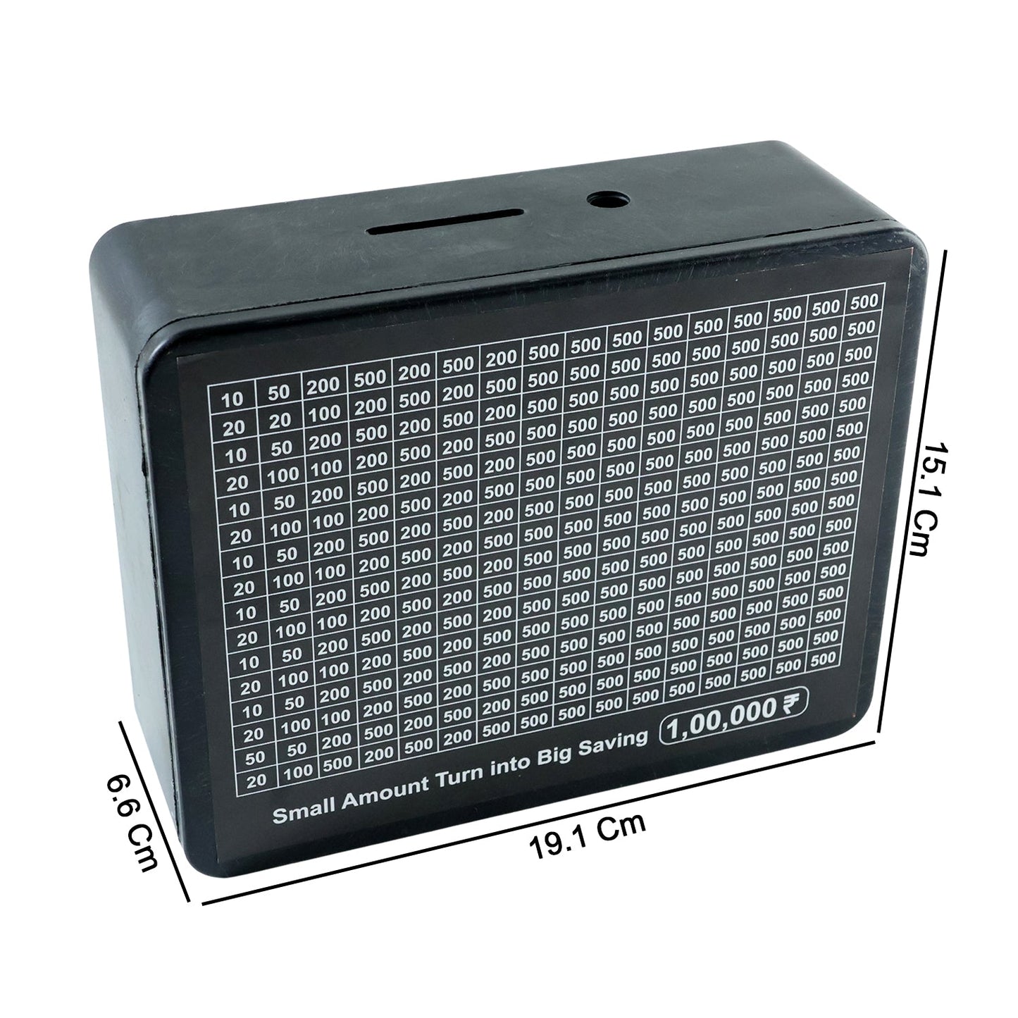 Reusable Money Saving Piggy Bank with Black Gel Pen (15 × 19 cm, 1 Pc)