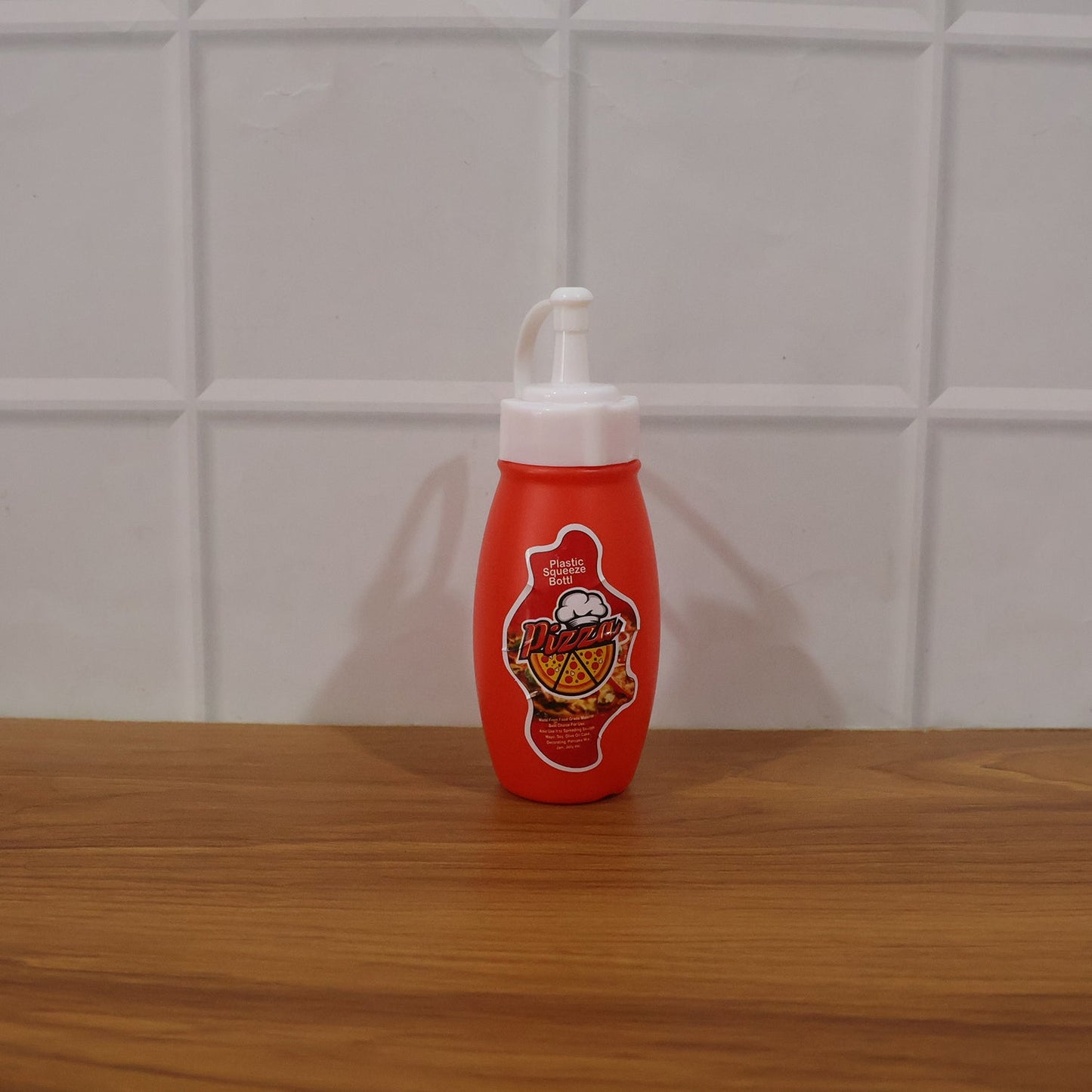 Small Plastic Squeeze Sauce Bottle for Pizza Ketchup Mayonnaise Dispensing (1 Pc)