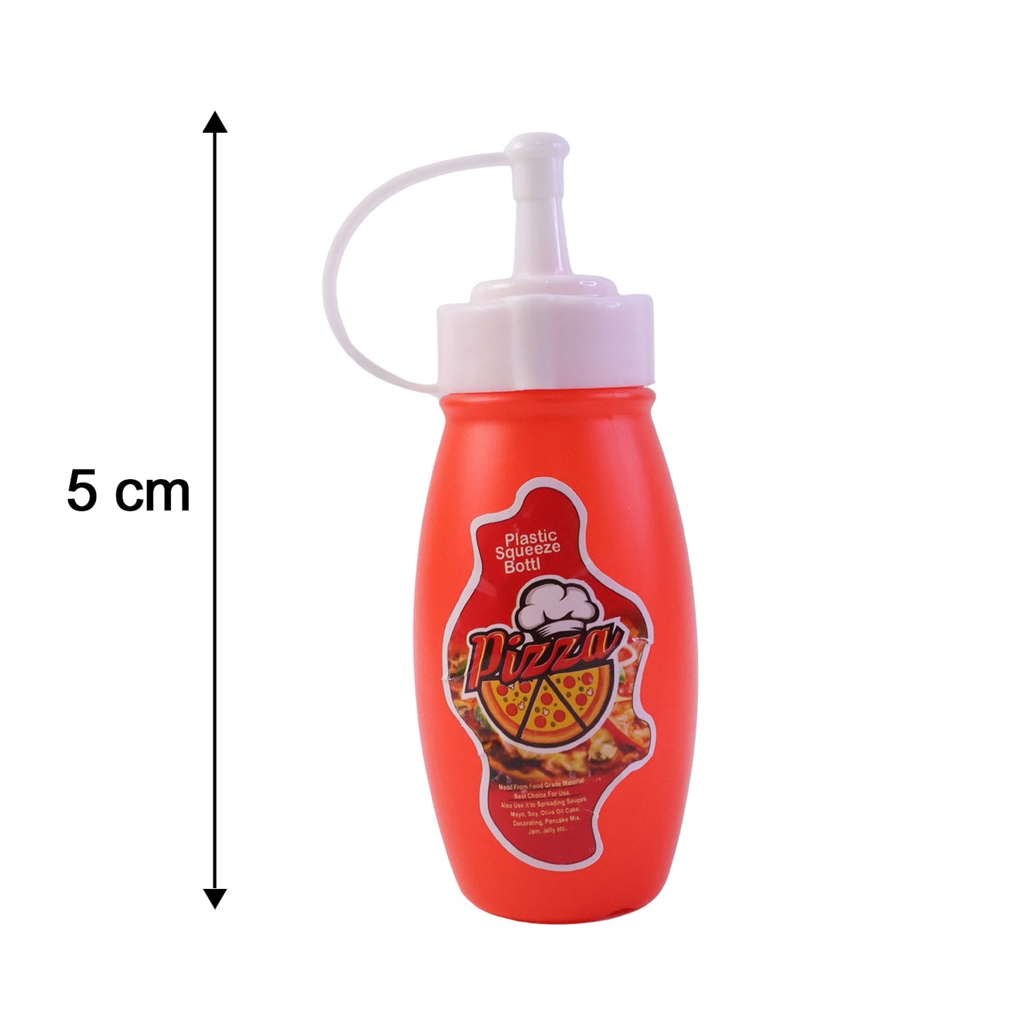 Small Plastic Squeeze Sauce Bottle for Pizza Ketchup Mayonnaise Dispensing (1 Pc)