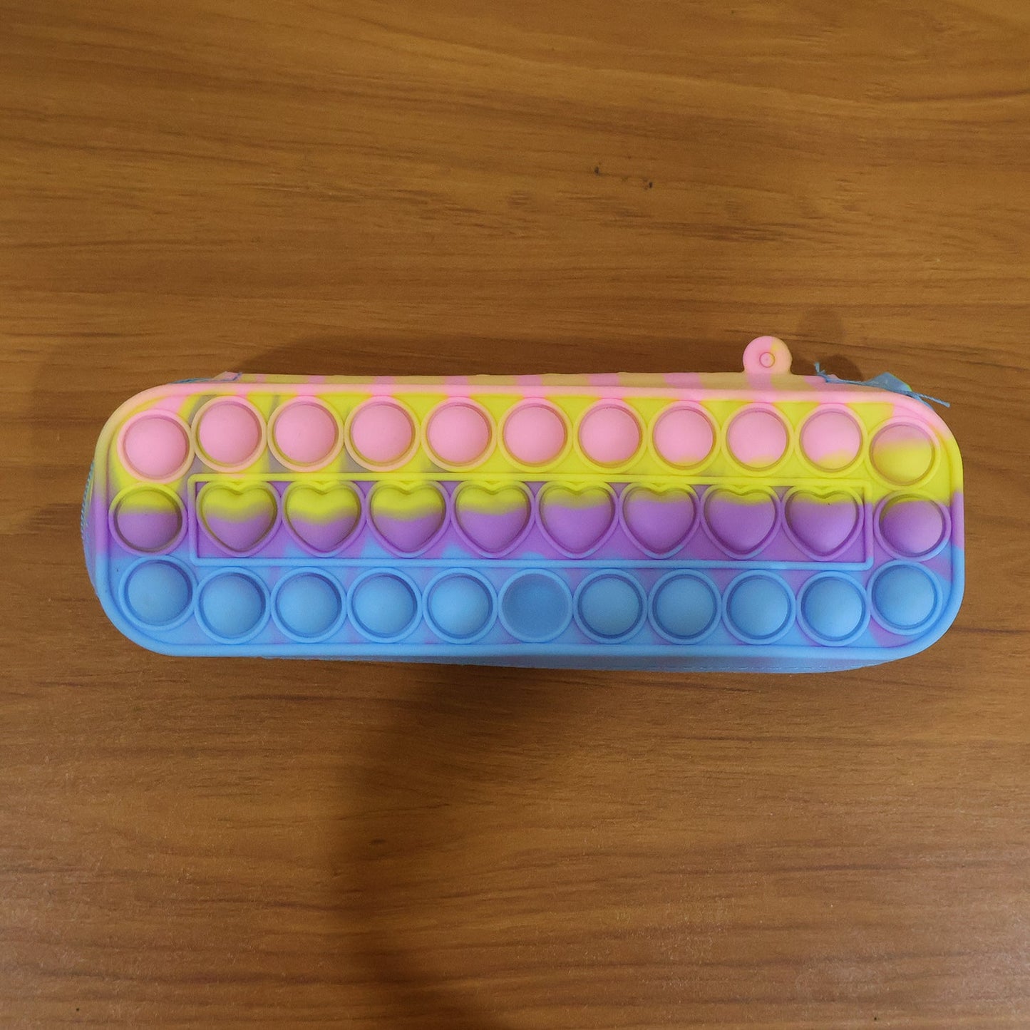 Pop It Silicone Pencil Pouch with Zipper (1 Pc)