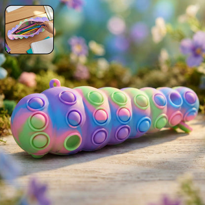 Rainbow Caterpillar Pop It Toy (1 Pc)