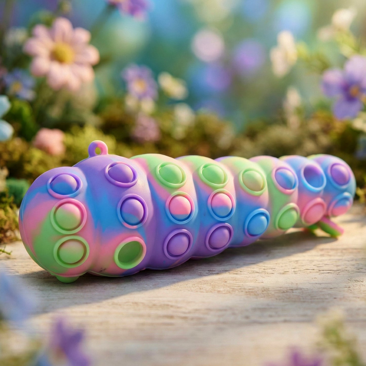 Rainbow Caterpillar Pop It Toy (1 Pc)