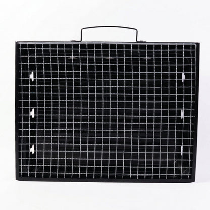 portable charcoal grill with mesh