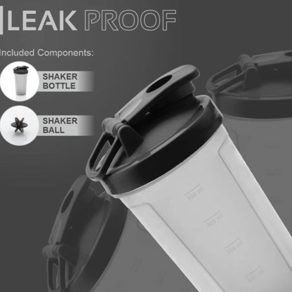 500 ML Plastic Prime Gym Shaker Bottle (1 Pc)