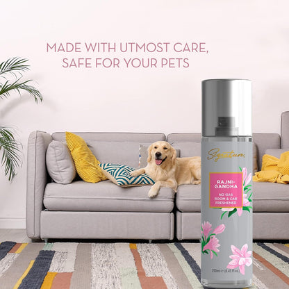 Signature Rajnigandha Room &amp; Car Freshener Spray 250 ML