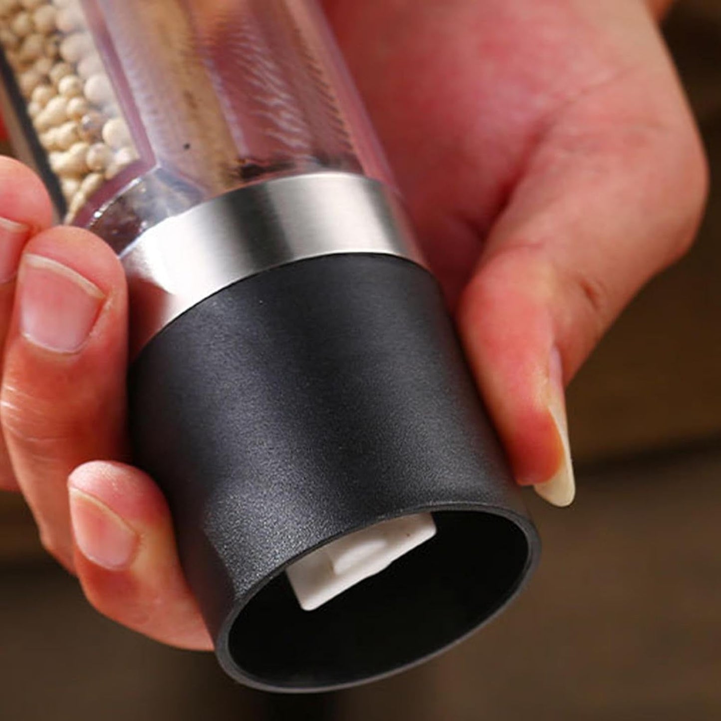 2-in-1 Stainless Steel Salt and Pepper Grinder