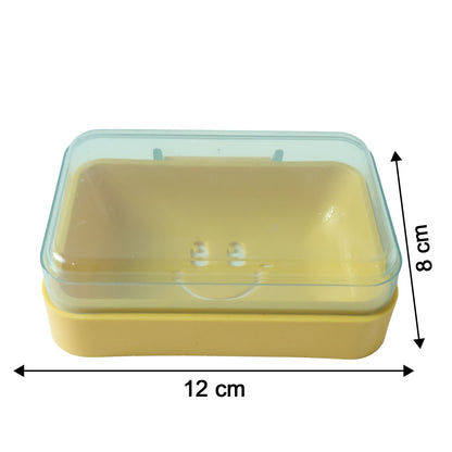 Bathroom soap container with lid
