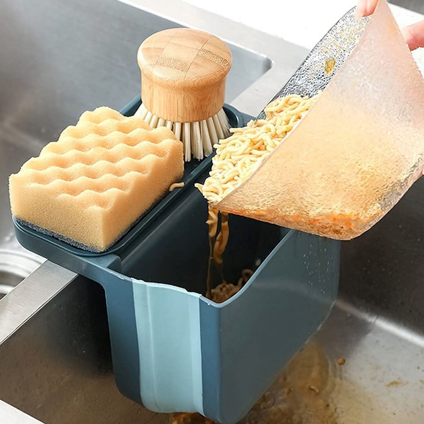 Soap and sponge holder basket