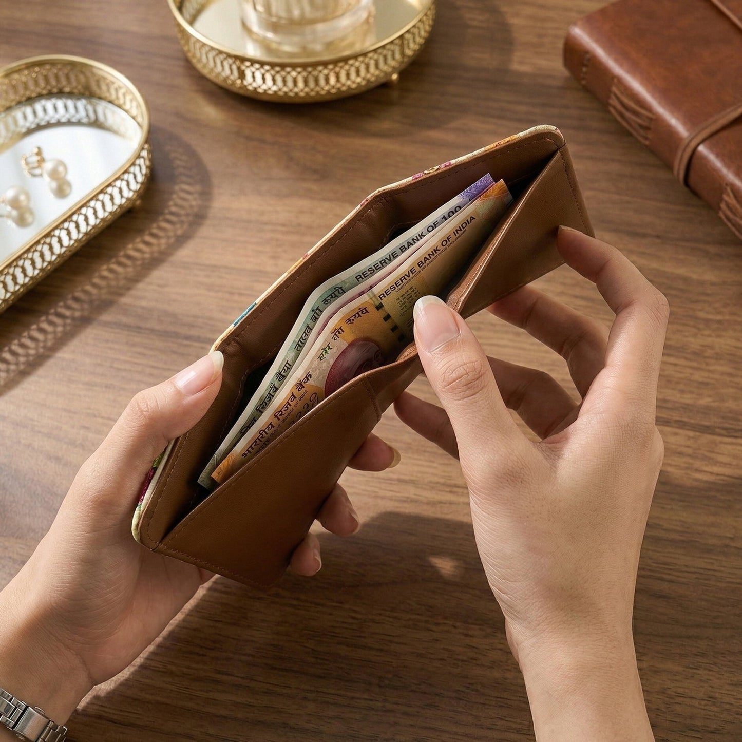 portable compact wallet case