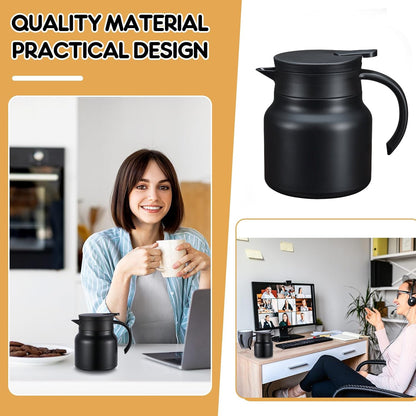 800 ML Insulated Thermos Flask with Handle and Strap