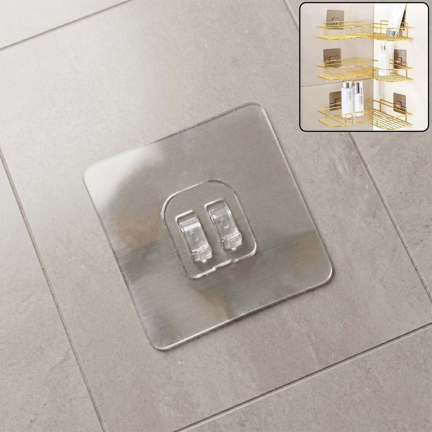 Heavy Duty Adhesive Wall Hook (1 Pc)