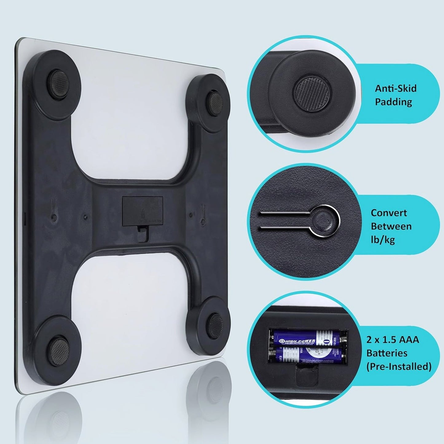 Digital Body Weight Weighing Scale with LCD Display (1 Pc)
