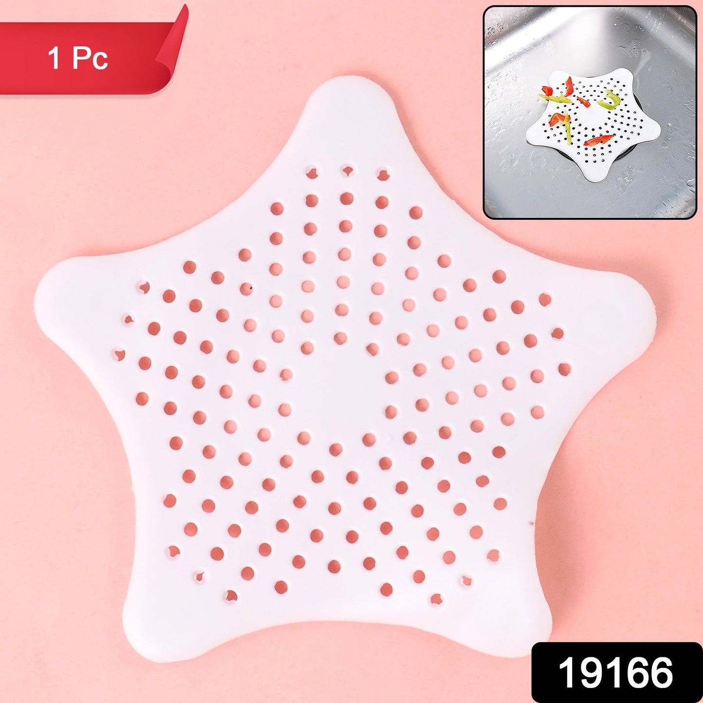 Silicone Star Sink Filter for Bathroom & Basin
